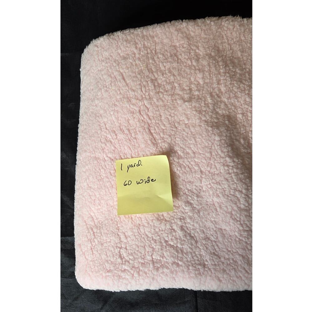 1 Yard Faux Pink Sherpa